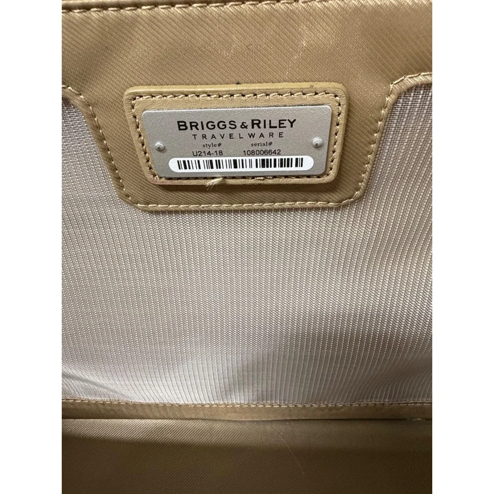 Briggs & Riley Commuter Suitcase Brown Extendable Handle U214-18 Rolling Luggage